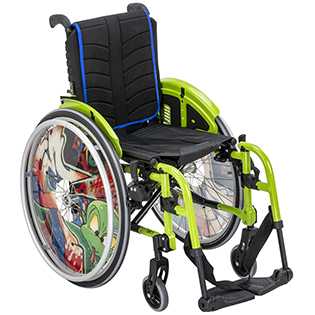 Image VPH Quickie Life T- Châssis Potences Escamotables